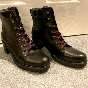 Vince Camuto Black Leather Boots Size 10M/42
